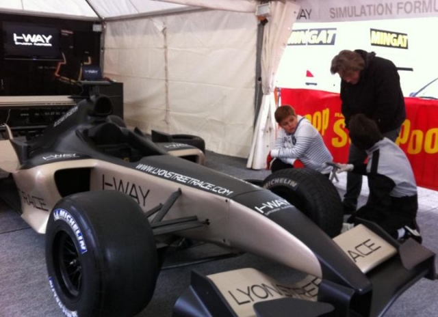  Uno de los simuladores de fórmula 1 